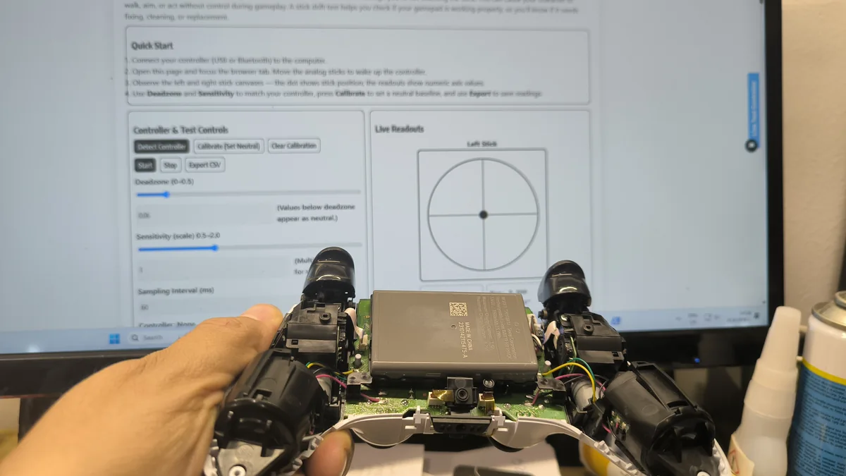 PS5 DualSense Stick Drift repair